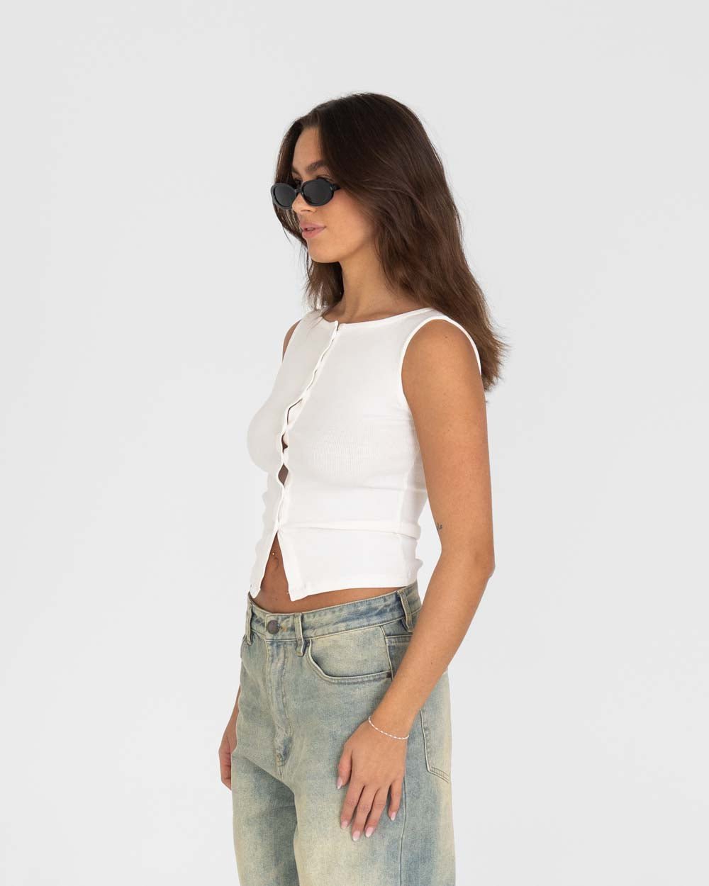 Bottoned Top White | Skagen - clothing.dk